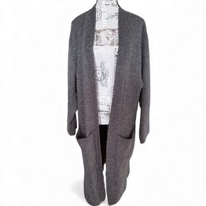 UNIQLO Long Knit Open-Front Cozy Cardigan (L)